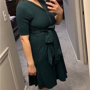 HUNTER Green Maternity Dress